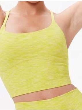 Outdoor Voices neon green sports bra womens size S